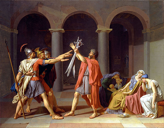 Juramento de los Horacios - Jacques-Louis David 